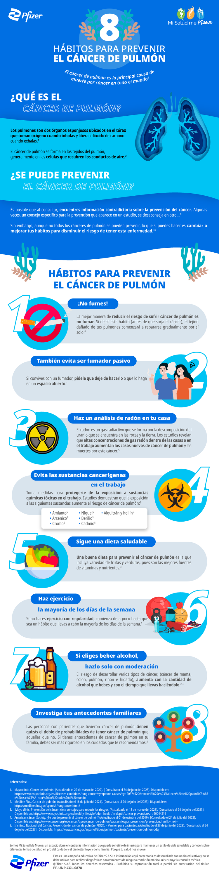 8 habitos para prevenir el cancer de pulmon